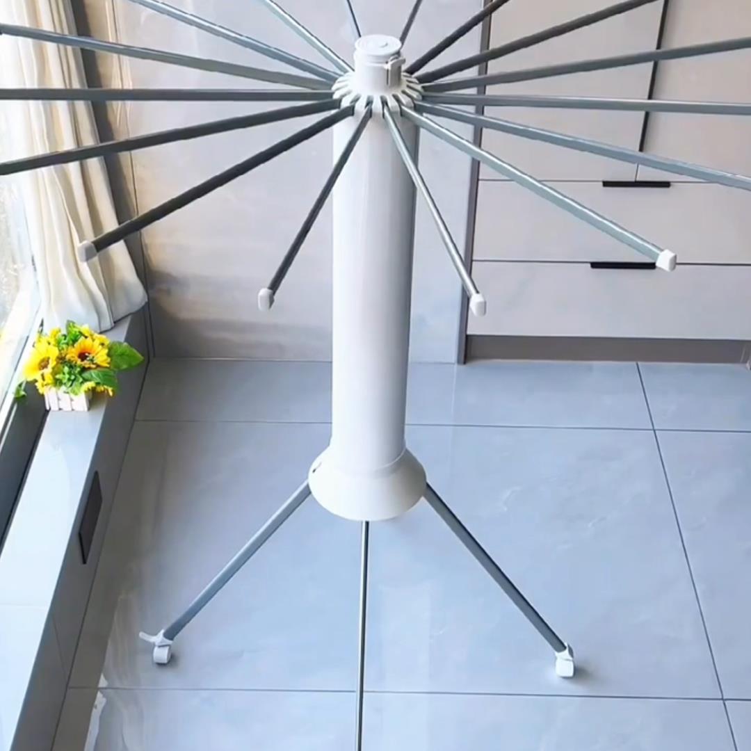 新型八达通折叠晾衣架阳台家用落地式多功能移动晾衣架,用于晾棉