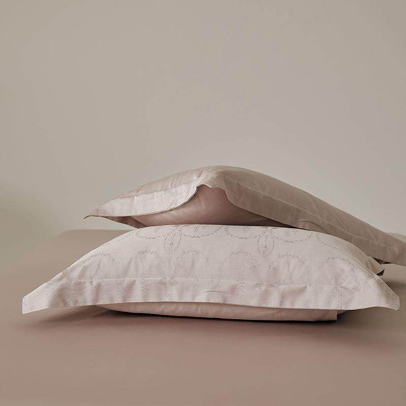 档婚全棉枕套结一对装喜庆大红色纯棉芯VBX枕高套轻奢提花单人枕