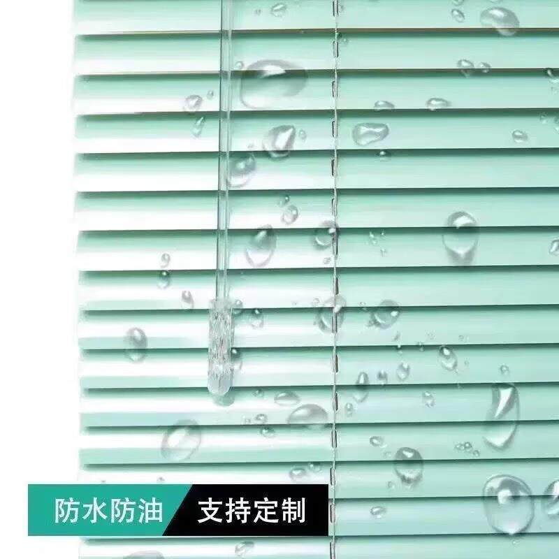 铝合金百叶窗帘化妆室厕所家用卷帘办公室遮光卧室升降免打孔百页