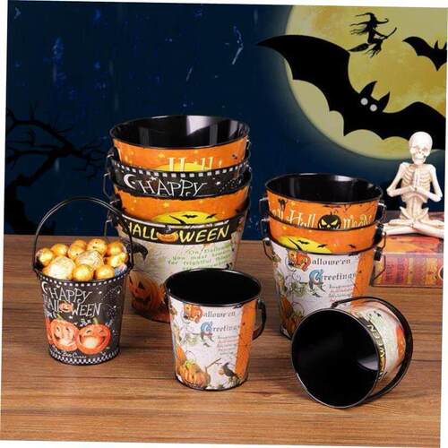 Halloween Portable Candy Bucket For Candy Storage Props Euro