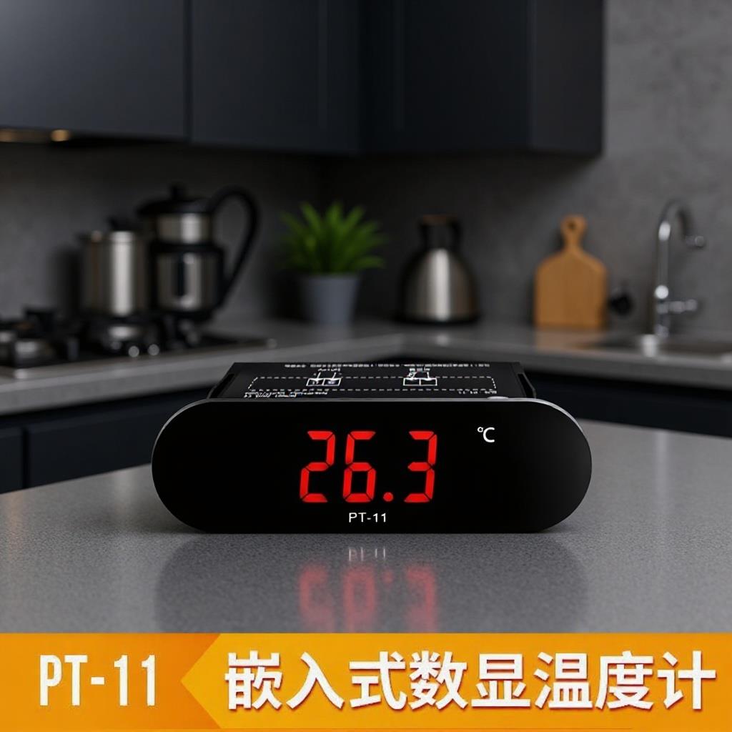 小冰箱温度计饮料加热柜蛋糕柜温度计鱼缸数显电子温度计 PT-11