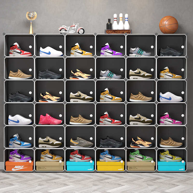 塑料 鞋盒鞋子收纳鞋子收纳盒鞋盒子收藏展示球鞋鞋子收纳架