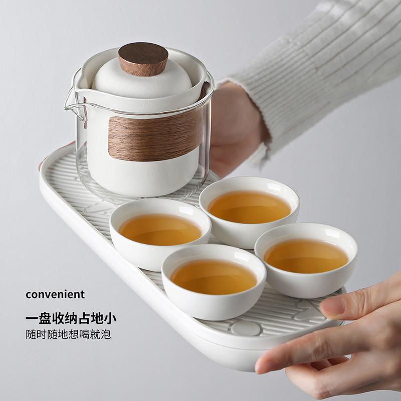 便携式茶具套装办公室家用新款功夫茶具一人饮个人专用小型泡茶壶