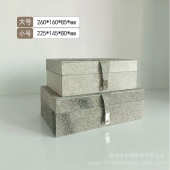 样板房现代收纳盒软首饰盒玄关卧室简约间衣帽客厅创意马毛装 饰品