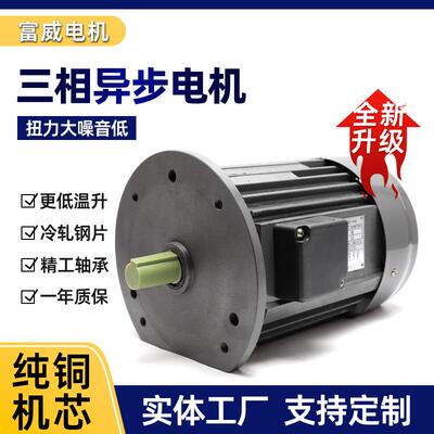 YS802-4B5三相异步电动机750W功率铁壳电机380V电压1400rpm电机