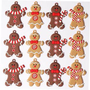 Big Sale! 12pcs Gingerbread Man Christmas Tree Ornaments 1