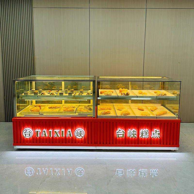 多层中式糕点展示柜蛋糕柜商用西点烘焙糕点冷藏展示柜图片