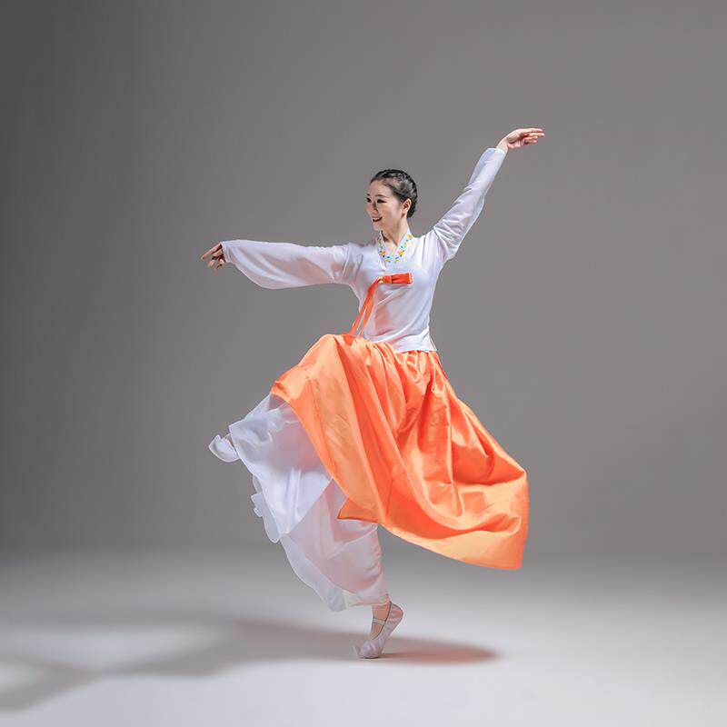 正品韩国，舞蹈演服装，女子美术考试表演服装少数，民族成人练习