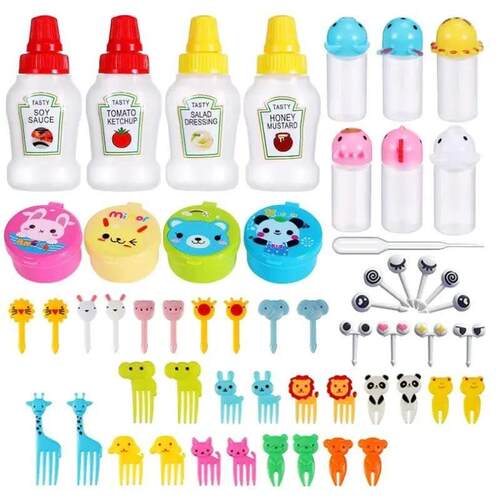 55pc of Sauce Bottle Accessories for CHILDREN