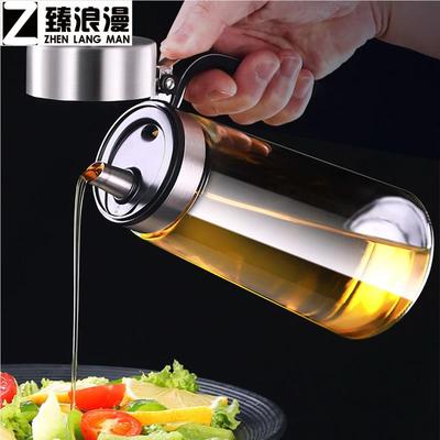 厨房用品玻璃油壶食品级304不锈钢油罐壶不挂油油瓶家用装油容器