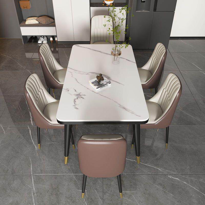 一套饭桌轻奢子吃风椅子租房出租屋组见描述合岩板餐桌餐椅桌家用