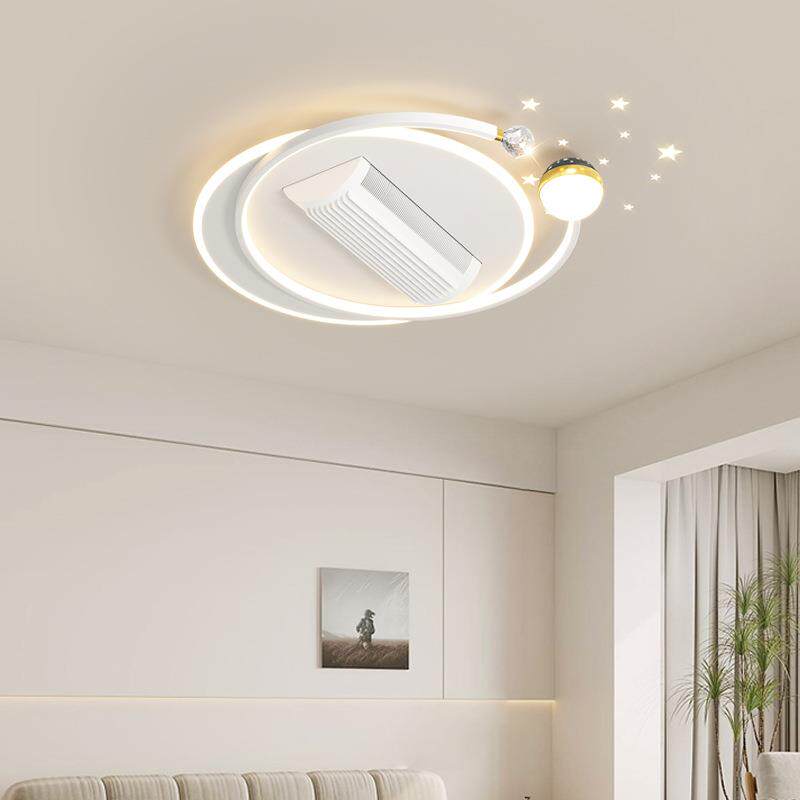 无叶风灯42-YX121吸顶灯厅吊扇灯山一体静音新款卧室餐厅风扇扇灯