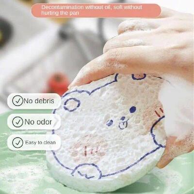 1pc Compressed Sponges Reusable Wood Pulp Cotton Sponge