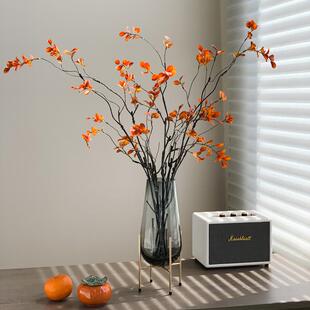 花秋瓣叶绢花装饰花艺花束绿植假花客厅摆设摆件配叶餐桌摆放