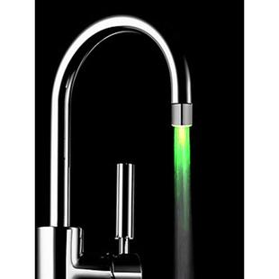 led水龙头七彩发光变色温控三色识温智能卫浴龙头灯抖音同款C6