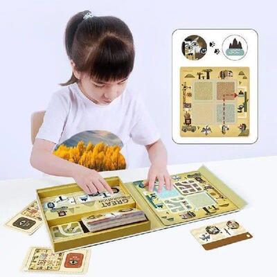 Animal Themed Board Games Matching Game For Kids Wooden