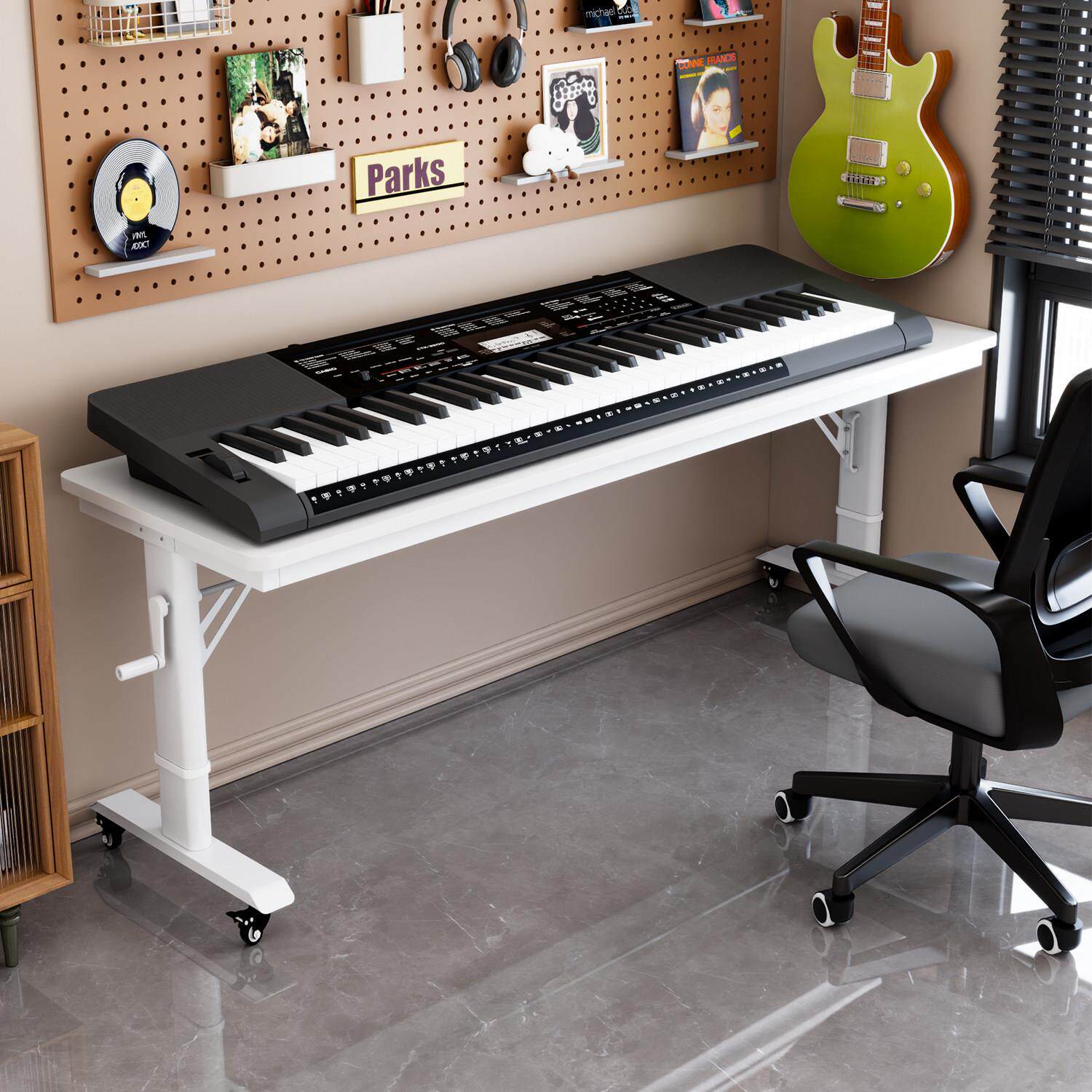 通用型手摇升降电子琴架电子琴支架88键61键架子可移动键盘合成器