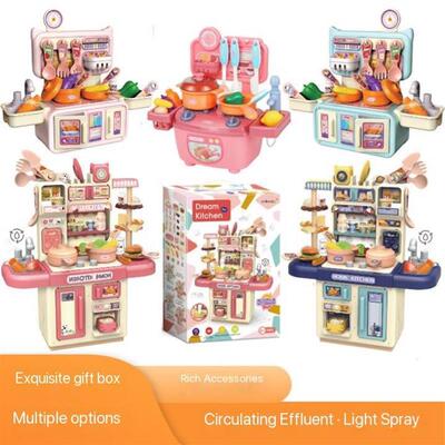 cheap playing kitchen set toys girls boys gift kids cooking