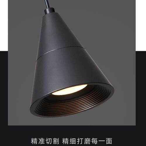 极简轻奢风床头小吊灯铝材家居一体升降高端大气楼梯楼道装饰灯