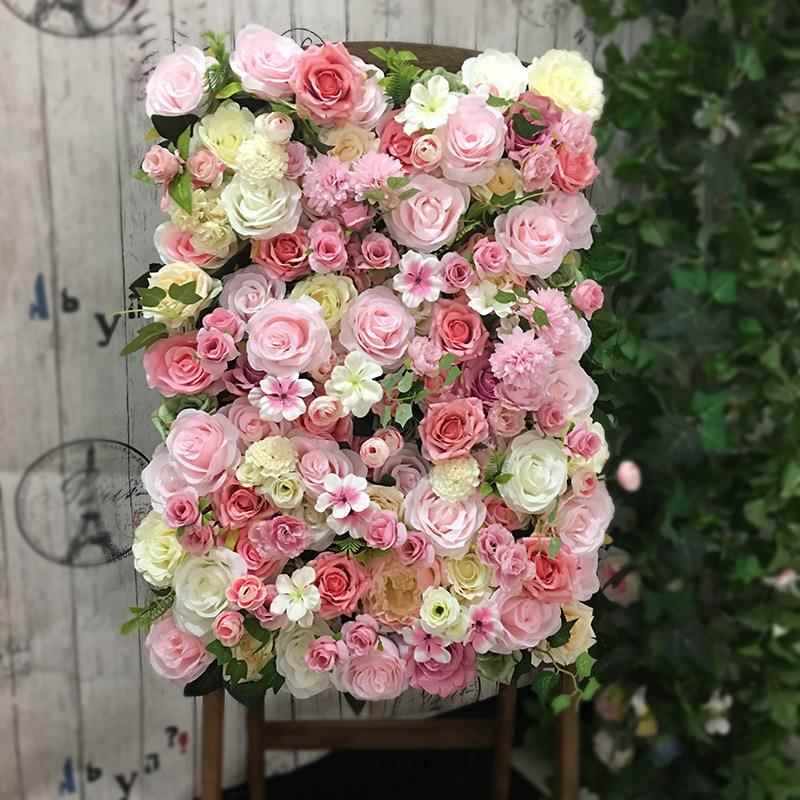 高端仿真花墙背景墙 开业庆典活动绣球花玫瑰花墙 植物墙绿植墙