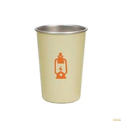 N0HA 4pcs Stainless Steels Drinking Cup Stackable Camping