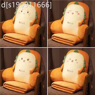 抱枕被子两用毯子二合一座椅靠垫办公室腰靠久坐护腰靠枕靠背神器