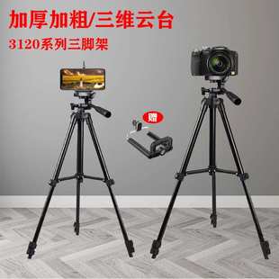 3120直播三脚架 厂家批发直播手机三角架灯架摄影三角架补光灯
