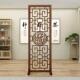 新中式 饰座屏 木质屏风隔断客厅办公室玄关折屏现代简约格栅镂空装