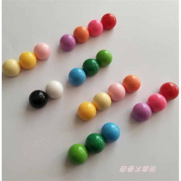 包邮卡通彩色圆球冰箱贴创意立体强力吸铁石磁性黑板留言贴