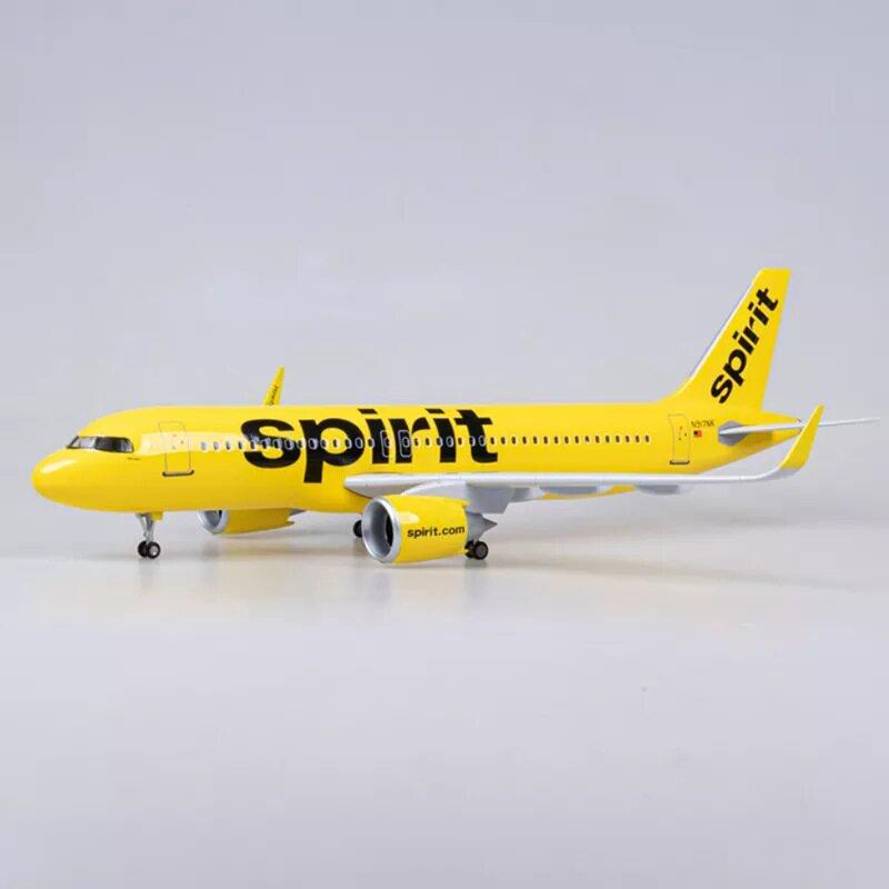 精神号航空 Scale 1:80 47cm A320  Air Spirit 飞机模型办公
