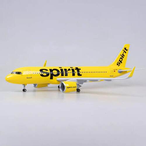 精神号航空 Scale 1:80 47cm A320  Air Spirit 飞机模型办公