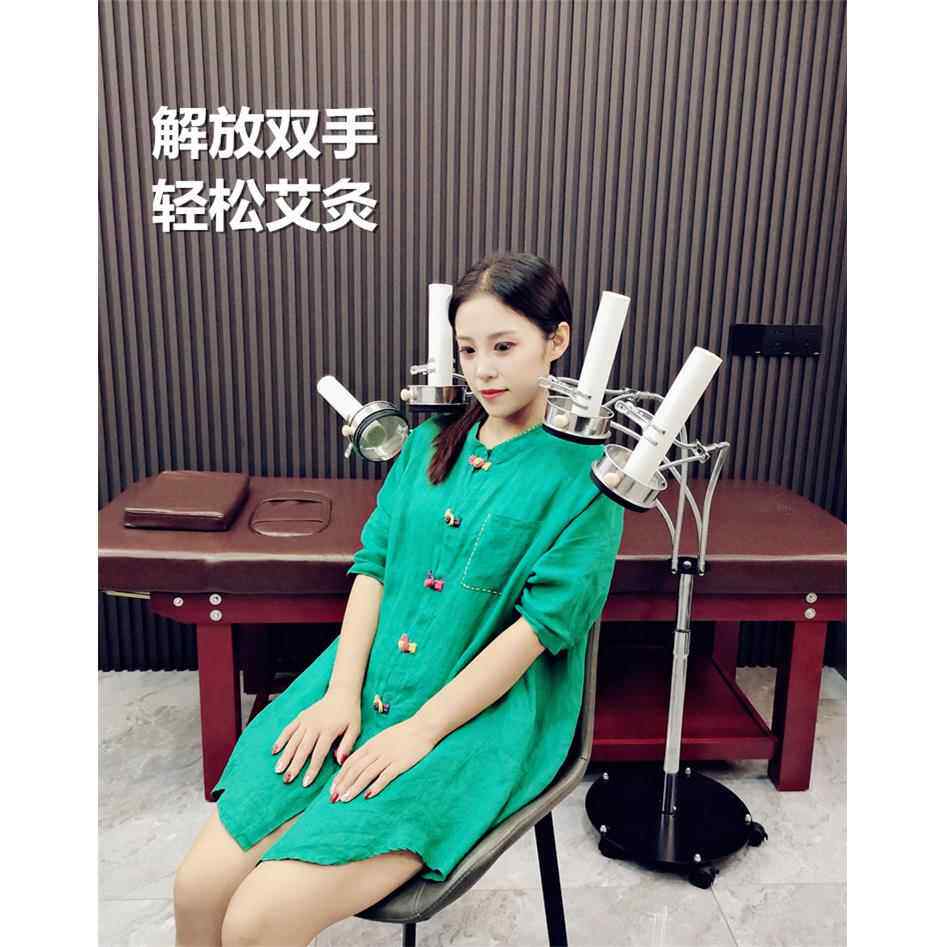 新款四IMD头加粗艾灸仪器不艾锈钢接灰网灸防烫悬雷灸明架火全身