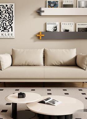 轻爪皮沙发OUM小户型沙发弹租簧座包客猫厅奢出屋双人三人位沙发