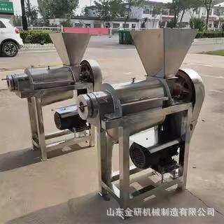 凤梨山竹工业大型榨汁机鲜花芦荟螺旋挤压出汁机大功率工业打汁机