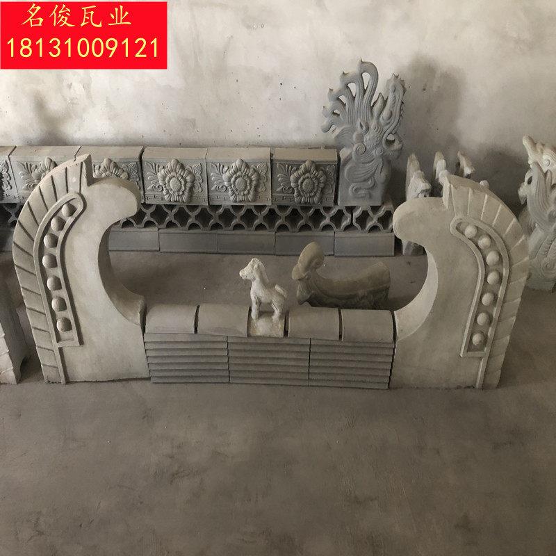 厂家古建配件古建吻兽屋檐正吻寺庙屋顶垂兽走兽五脊六兽正吻翘脚图片