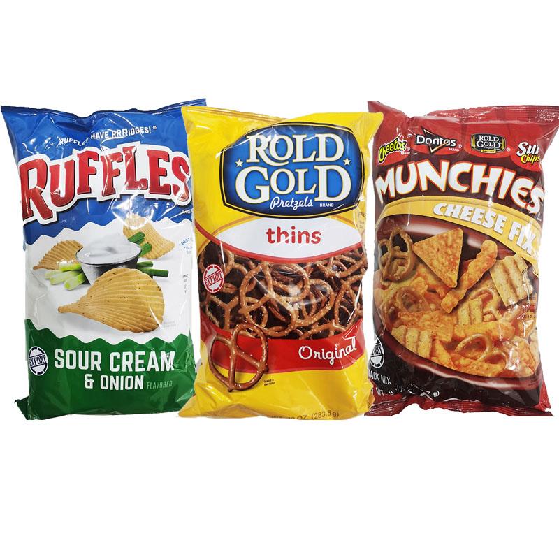 美国Ruffles墨西哥奶酪玉米条片薯片Munchies RoldGold蔓趣罗德金