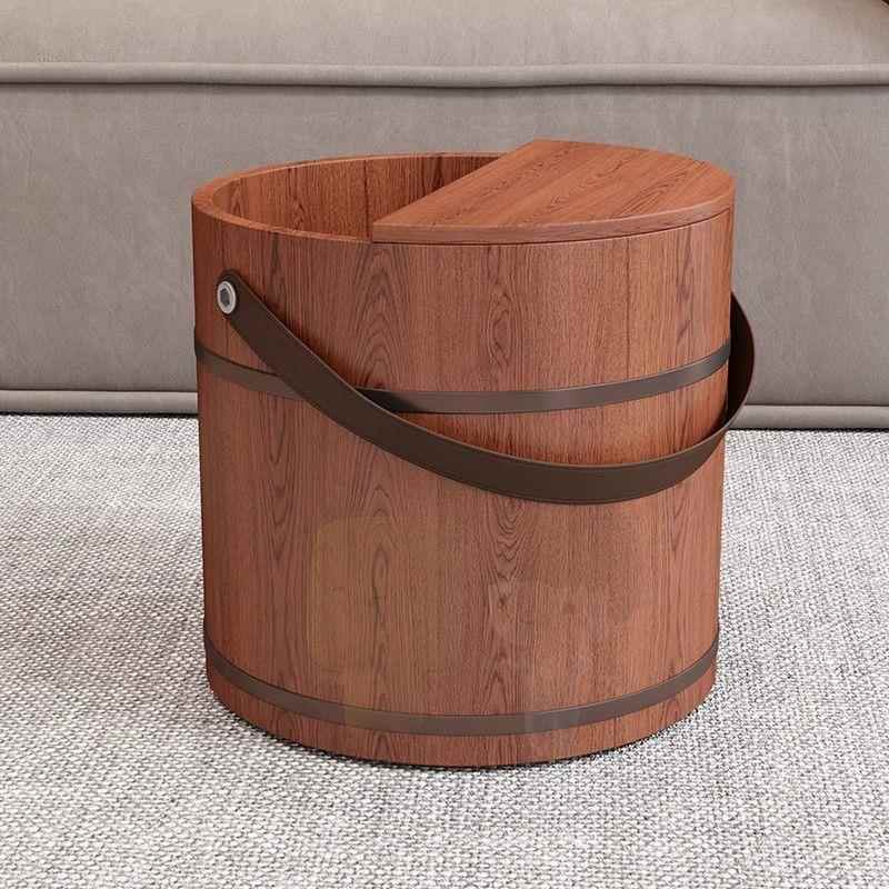 跨手提香柏实木保温泡脚桶木厂家直供质木桶家用木桶泡脚洗脚盆邮