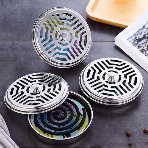 Fireproof Mosquito Coil Holder Stainless Steel Mosquito Coil