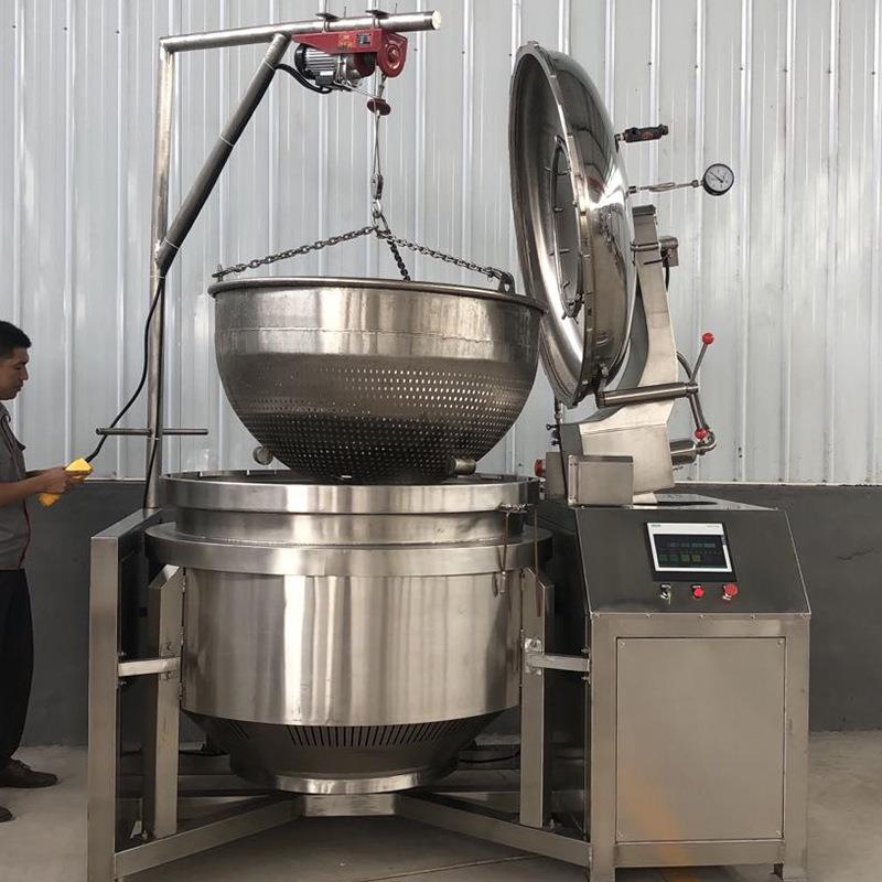 大型山楂高压煮锅 马红薯蒸铃薯电煮560锅 蒸锅汽加热骨汤压力商