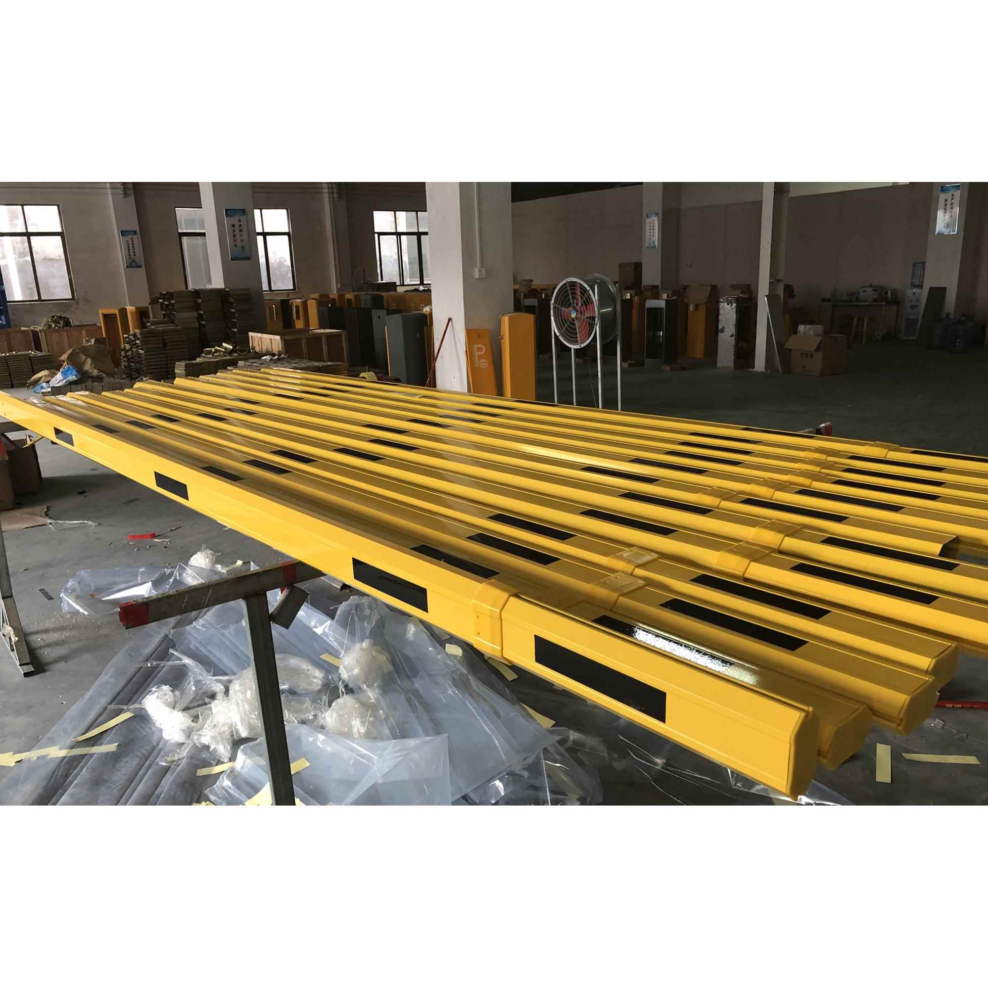 社区门卫升降杆栏栅杆停车场电动阻车拦杆铝合金直杆伸缩栅栏机机
