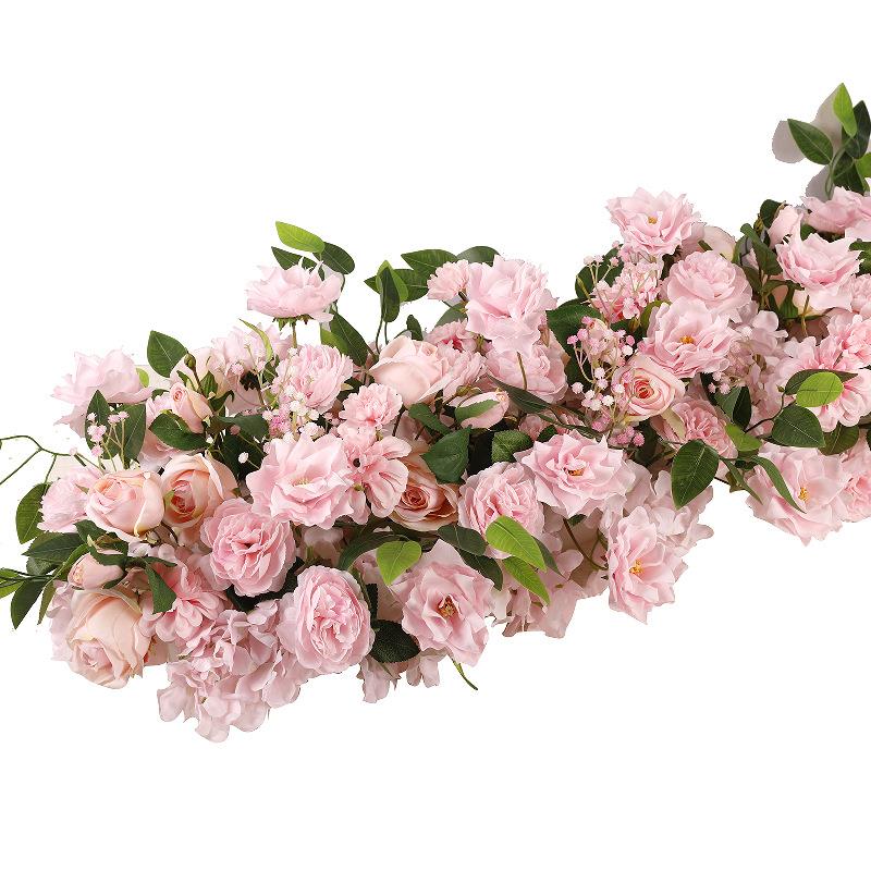 仿真桌花生日网红摄影道具成品地排花婚庆用品婚礼背景装饰瀑布花