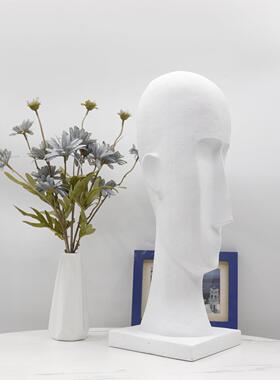 现代简约酒居店别墅大端景台人BJ00008家面雕塑摆堂件样板房创意