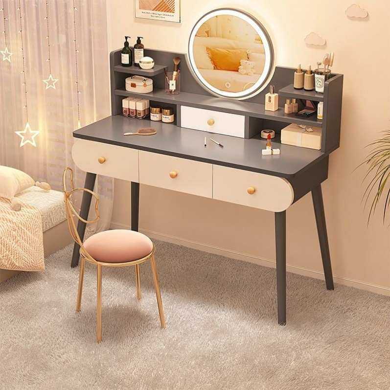轻奢卧室梳妆台现代简约收纳柜一体简易小型北欧化妆桌网红ins风,住宅家具,梳妆台/桌,淘宝优惠券,粉丝福利购,淘宝优惠卷