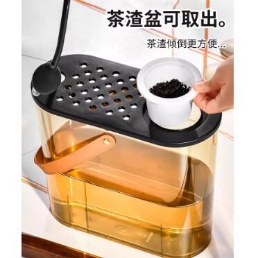 茶水桶分离过滤茶渣排水桶家用茶台茶道废水桶办公室功夫茶垃圾桶