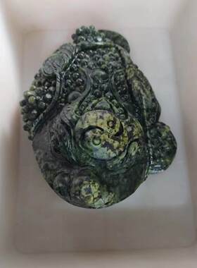 2026药王石金蝉茶宠摆件摆件茶宠家居客厅博古架办公室玉石玉器厂