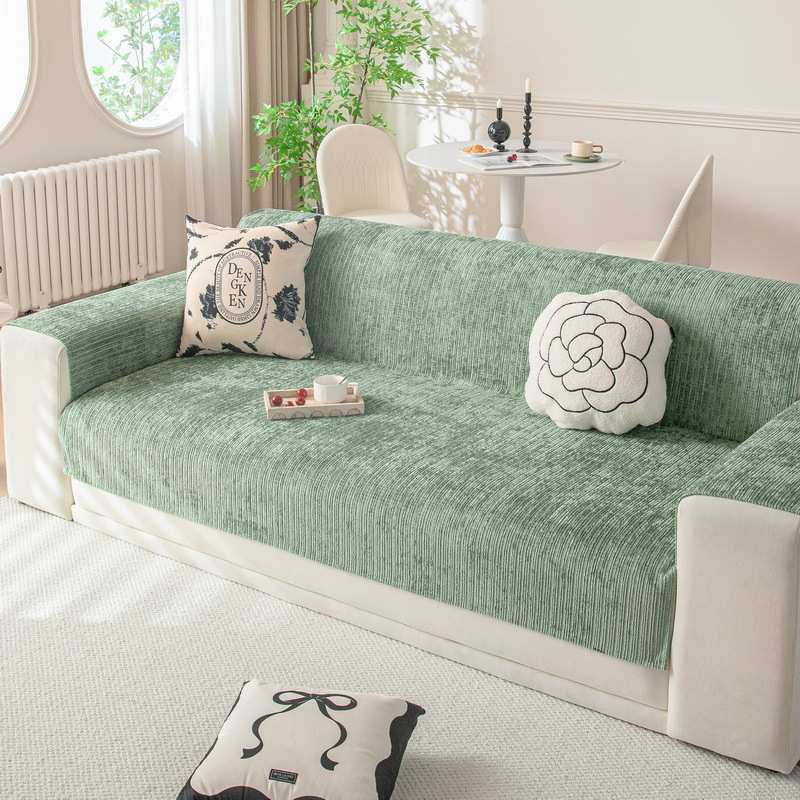 一体纯色沙发垫巾沙发盖布雪艺罩通用尼尔单人外贸功能全沙发四季
