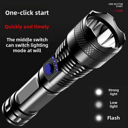 超火5000LM可变焦xl - l T6 LED手电筒手电筒灯