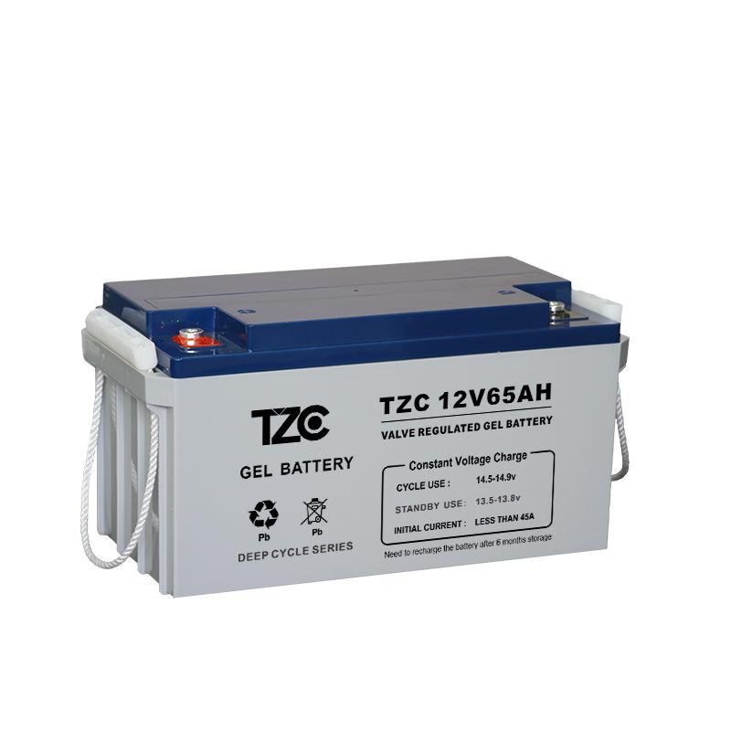 TZC12V65AH铅酸蓄电池12V路灯应急电源UPSEPS轮船照明电瓶充电