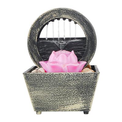 Desktop Water Fountain Ornament Indoor Decoration Portable T