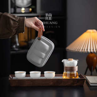 起煌自动懒人泡茶神器家用玻璃茶具小青柑冲泡茶壶带盖过滤公道杯